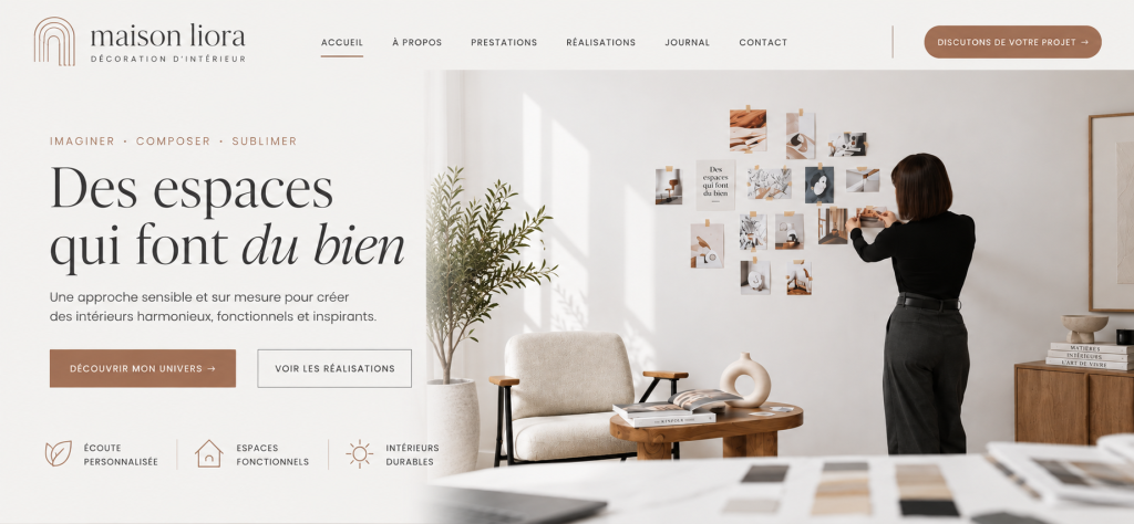 Exemple de site vitrine.